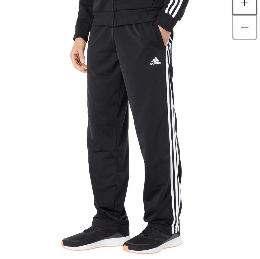 ADIDAS Essentials 3-Stripes Tricot Open Hem Pants, Size S